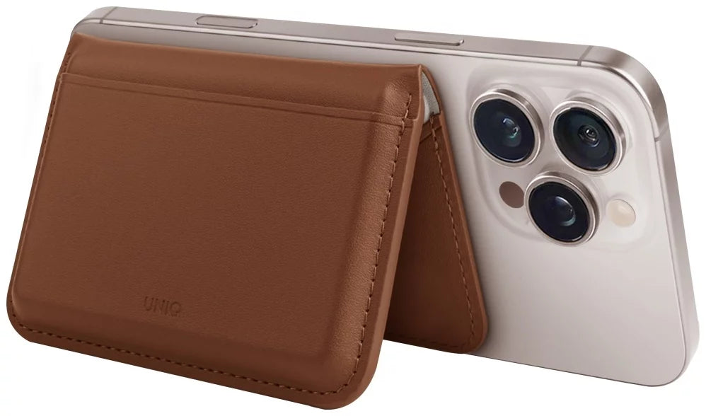 UNIQ Magnetic RFID wallet Lyden DS stand phone caramel (UNIQ-LYDENDSMW-CMLIVY)