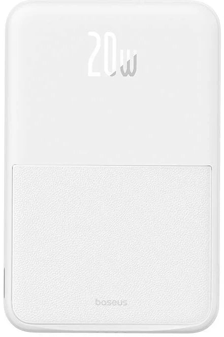 شاحن Baseus Powerbank Baseus MagPro Magnetic 5000mAh 20W، MagSafe (أبيض)