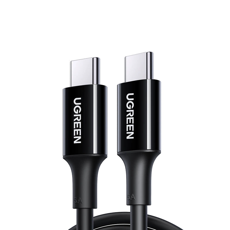 كابل يو جرين US300 USB-C / USB-C 480 ميجابت في الثانية 5 أمبير 2 متر أسود