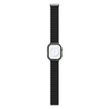 سوار JCPal FlexDuo لساعة Apple Watch (أسود) لساعة Apple Watch 1-8، Ultra، SE1-2nd (42/44/45/49 مم)