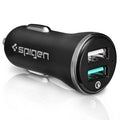 شاحن سيارة SPIGEN F27QC QC3.0 ثنائي المنفذ أسود