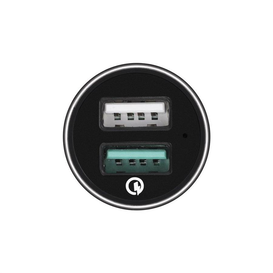 شاحن سيارة SPIGEN F27QC QC3.0 ثنائي المنفذ أسود