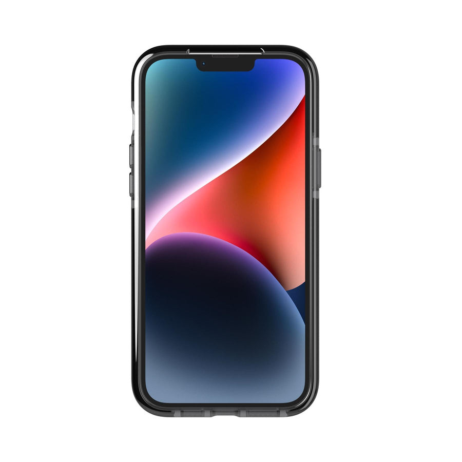 جراب Tech21 EvoCheck لجهاز iPhone 14 - دخاني/أسود
