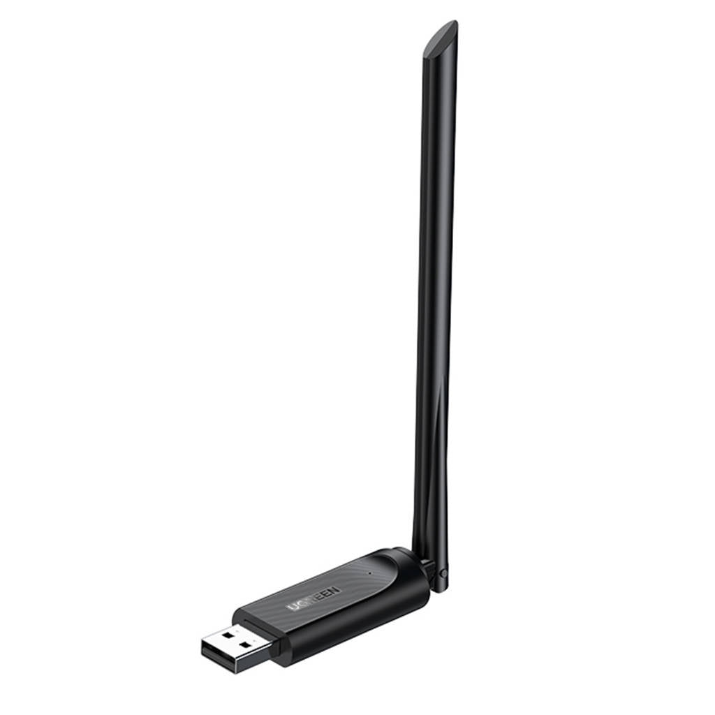 محول شبكة USB ثنائي النطاق AC650 من Ugreen باللون الأسود