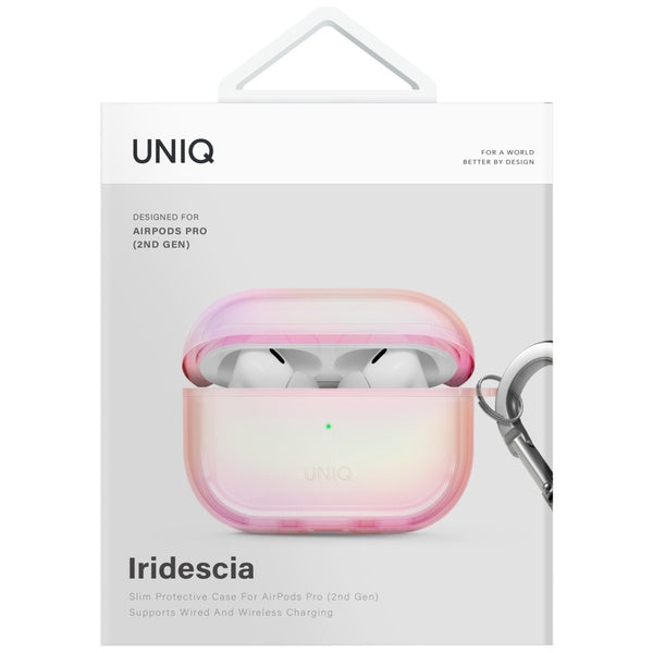 Etui UNIQ Iridescia do AirPods Pro 2 Hang Case pink prism