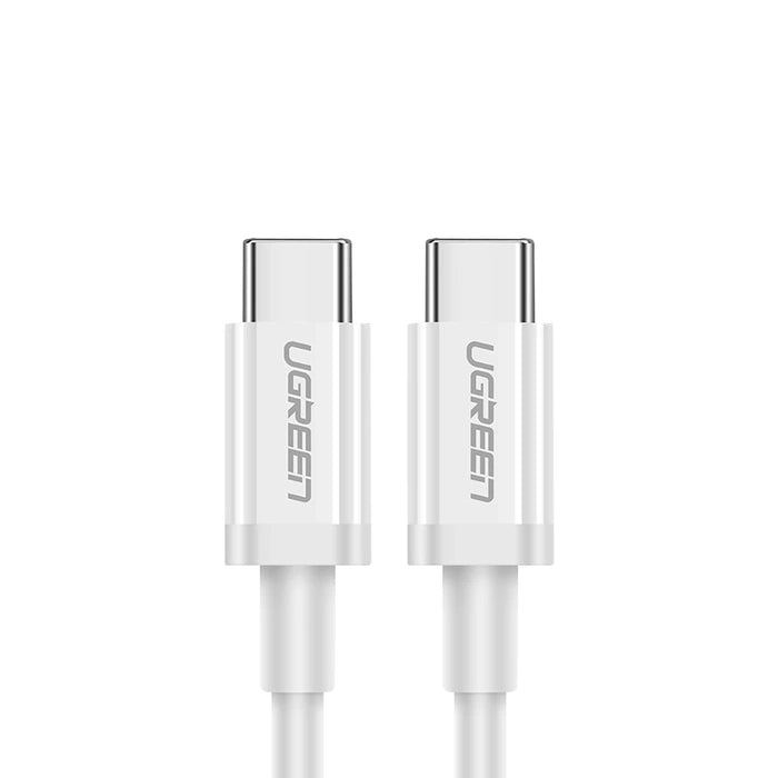 كابل يوجرين USB-C / USB-C PD QC AFC بطول 1 متر - أبيض