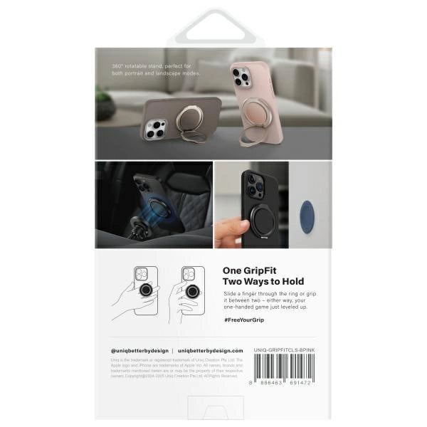Uniq Gripfit 360 Magnetic Mount&Kickstand Magnetic Holder pink/blush pink