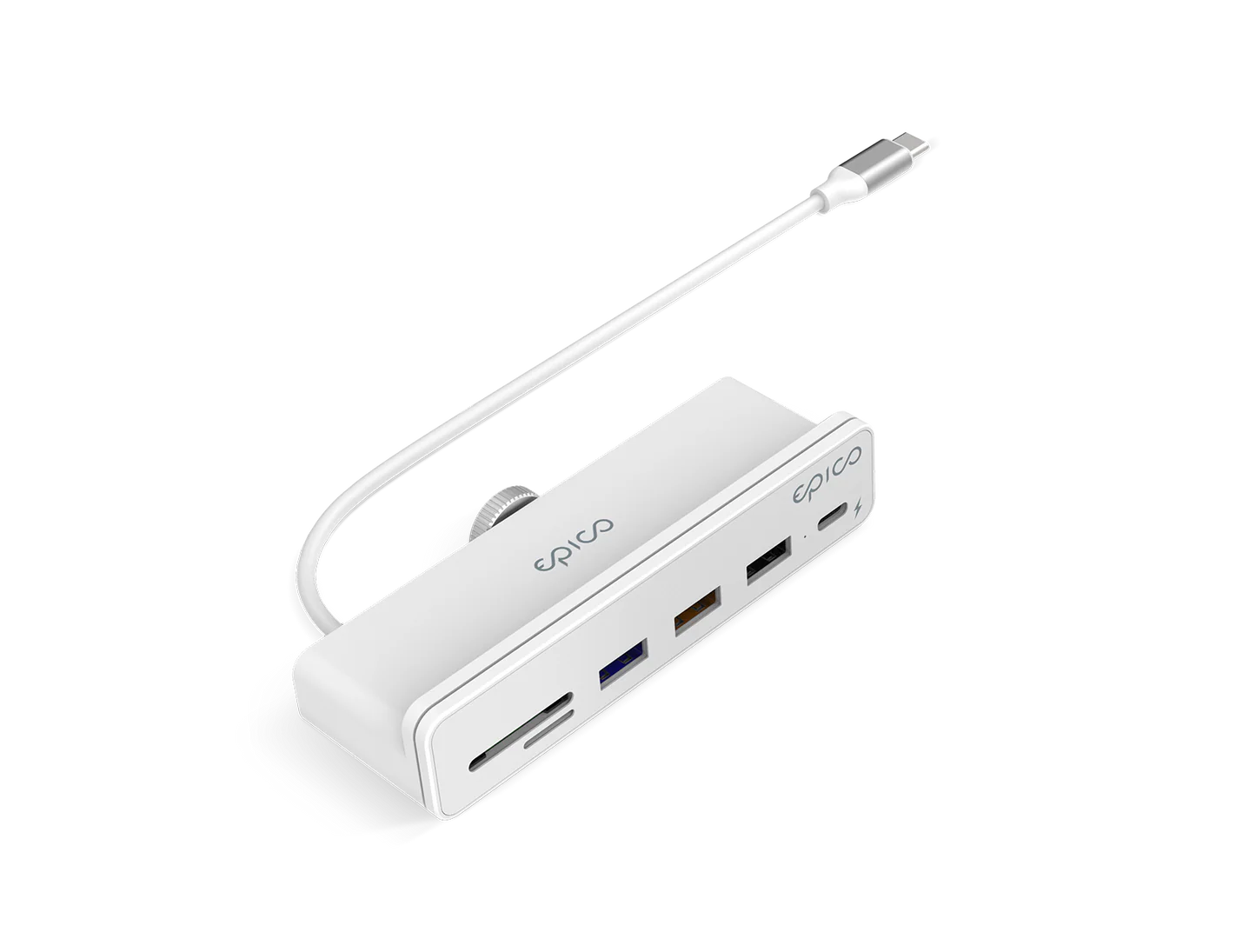 Epico 7in1 USB-C Hub for Apple iMac 24" white