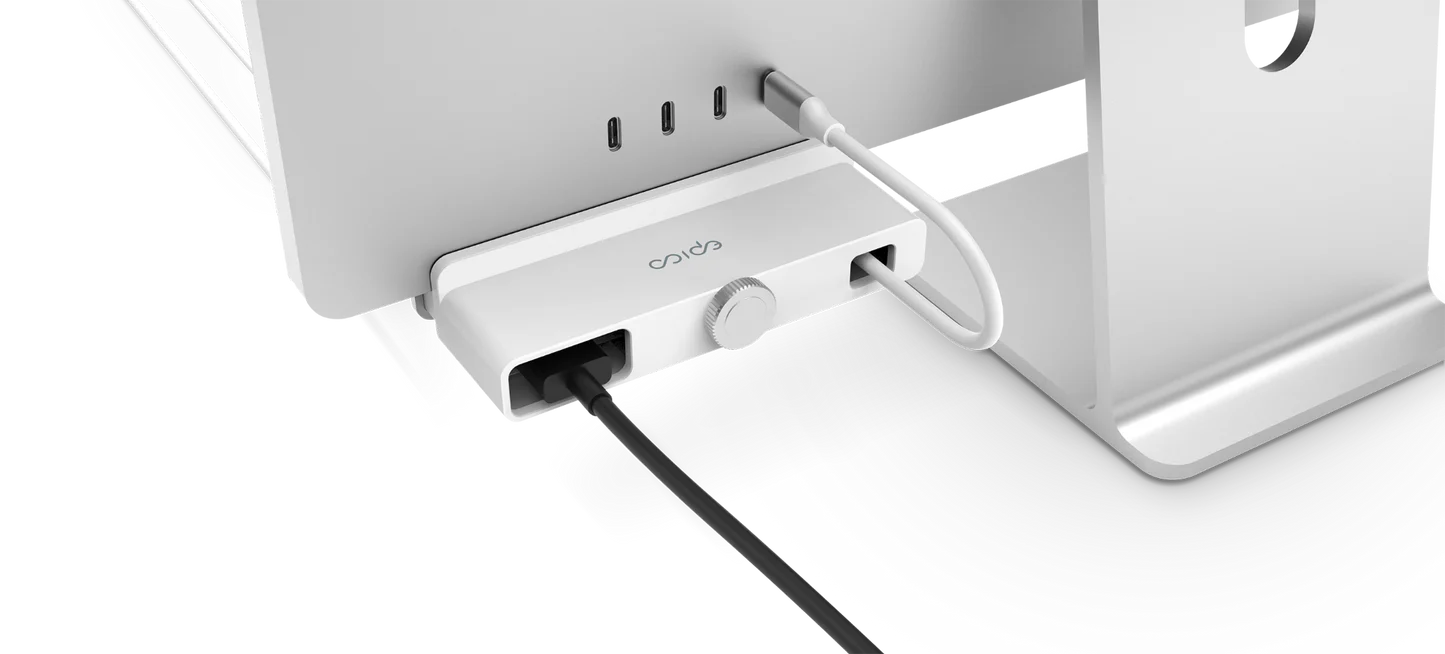 Epico 7in1 USB-C Hub for Apple iMac 24" white