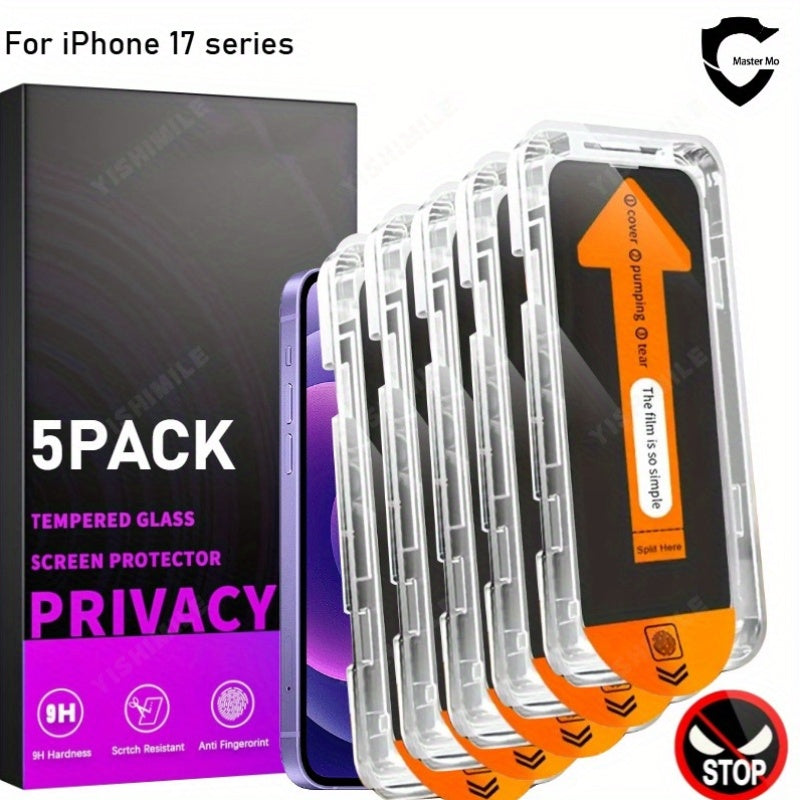 iPhone 17 Pro Max Privacy 9H Tempered Glass Screen Protector for iPhone – Anti-Spy Full Coverage