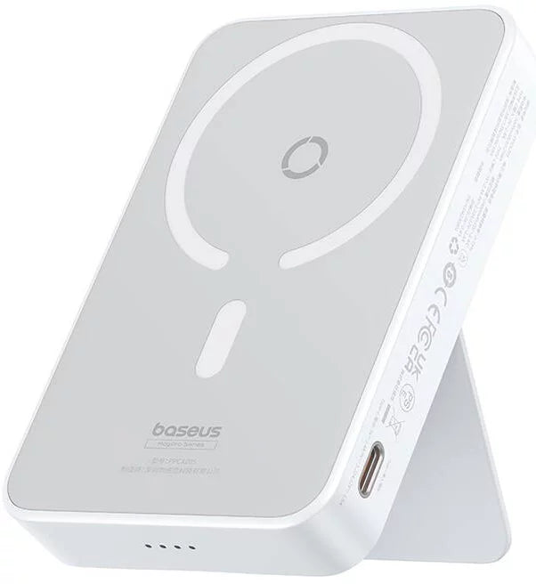 شاحن Baseus Powerbank Baseus MagPro Magnetic 5000mAh 20W، MagSafe (أبيض)