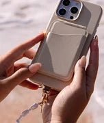 UNIQ Coehl Perla Handstrap universal hand phone strap white pearl