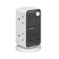 برج طاقة MOMAX 1-CHARGE WORK FLOW مزود بشاشة رقمية 6 منافذ مع منفذ USB