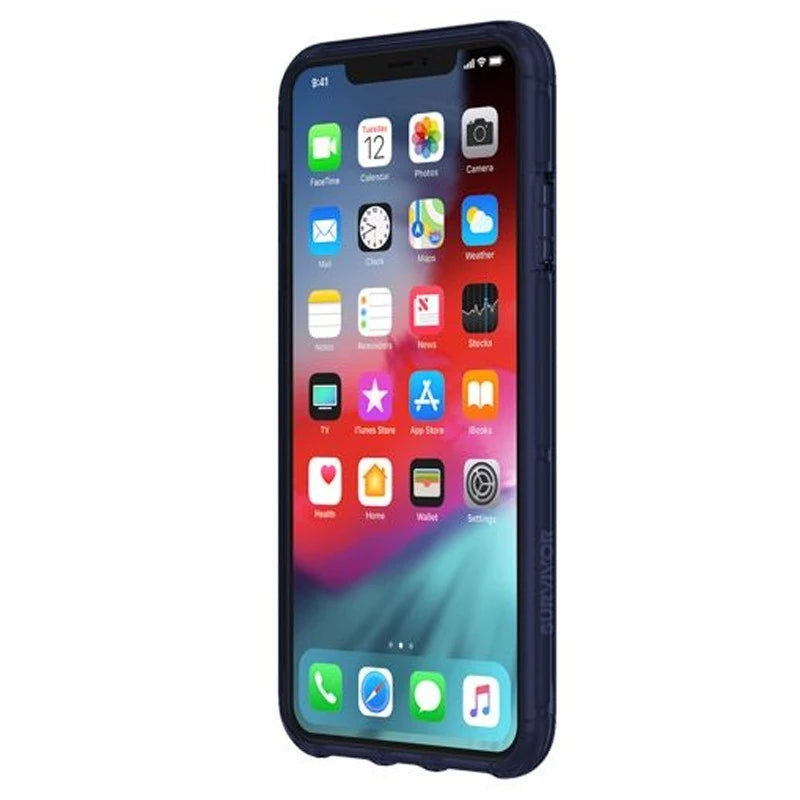 جراب جريفين سيرفايفر شفاف لهاتف آيفون XS ماكس - بنفسجي/شفاف