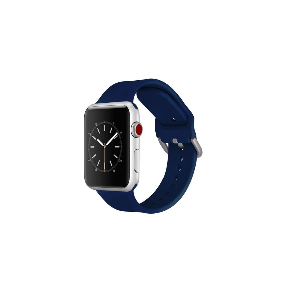 حزام رياضي من السيليكون لساعة Apple Watch – أزرق داكن (42/44 مم)