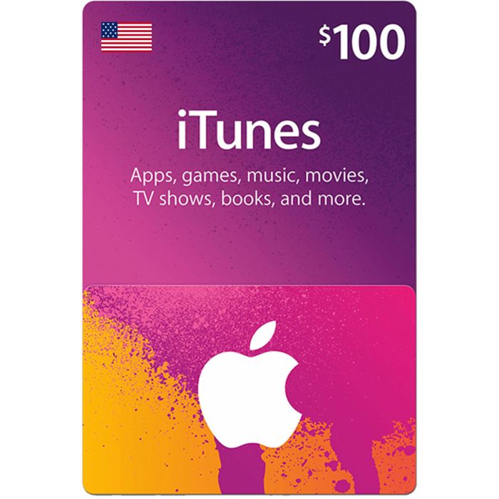 بطاقة هدايا Apple بقيمة 100 دولار أمريكي - رصيد متجر تطبيقات iTunes في الولايات المتحدة فقط 