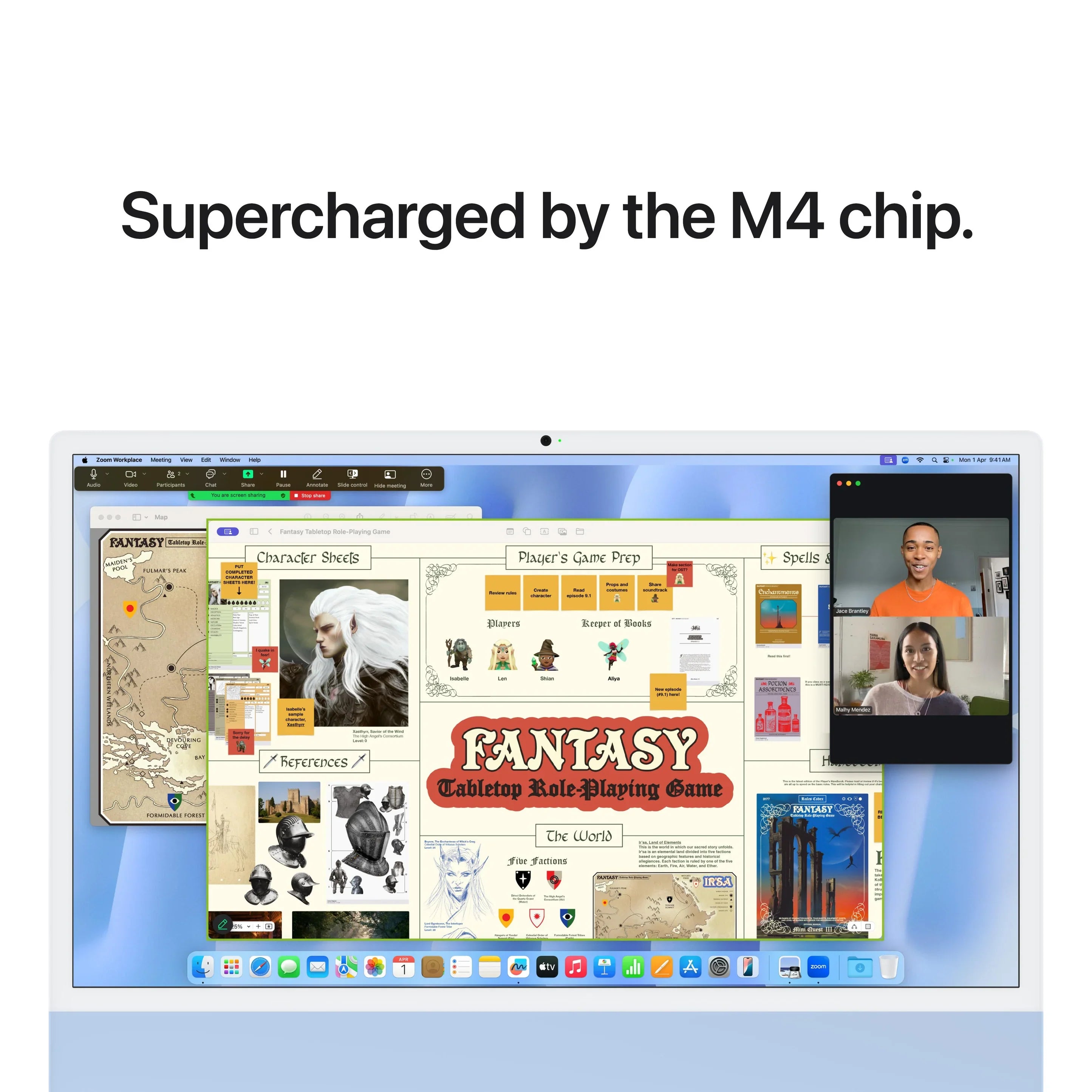 جهاز iMac مقاس 24 بوصة مزود بشاشة Retina 4.5K ومعالج M4 ثماني النواة ووحدة معالجة رسومات ثماني النواة وزجاج قياسي 