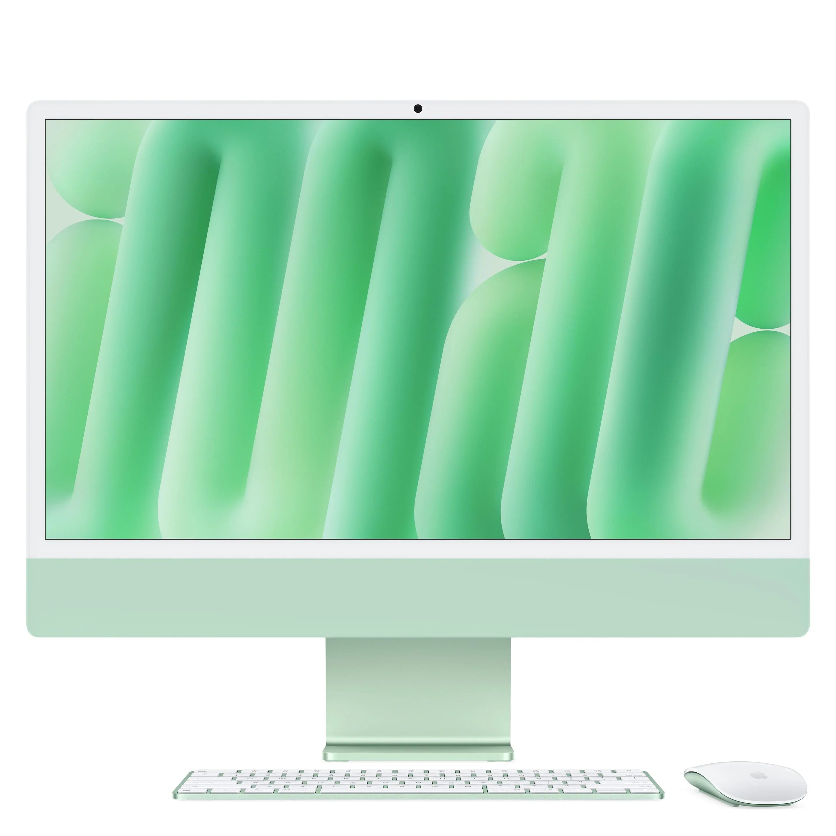 جهاز iMac مقاس 24 بوصة مزود بشاشة Retina 4.5K ومعالج M4 ثماني النواة ووحدة معالجة رسومات ثماني النواة وزجاج قياسي 