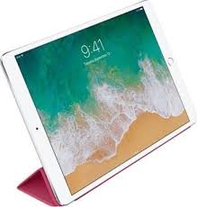 غطاء ذكي من الجلد من Apple باللون الوردي الفوشيا لجهاز iPad Pro مقاس 10.5 بوصة