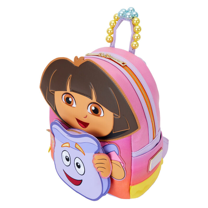 Loungefly Leather: Nickelodeon Dora Backpack Cosplay Mini Backpack