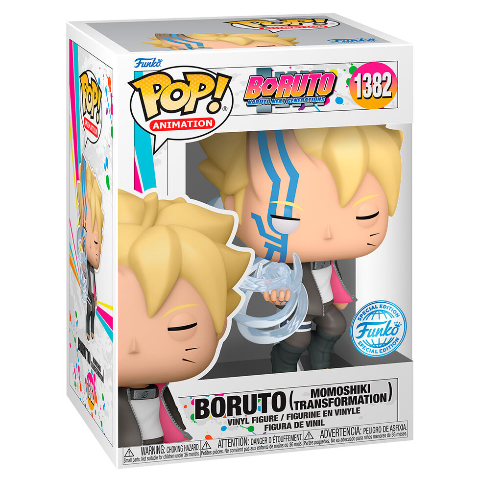 Pop! Animation: Boruto – Boruto (Momoshiki Transformation) with Chase (Glow‑in‑the‑Dark, Exclusive)