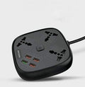 Porodo (3A Auto-ID USB Ports + 1Quick Charge USB 3.0) With 3 Universal Power Socket 10A 2 meters