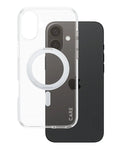 جراب CARE by PanzerGlass المزود بمسند فضي وغطاء MagSafe لهاتف iPhone 16 Plus