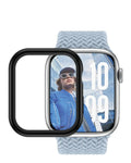 حافظة PG رفيعة كاملة الجسم لساعة Apple Watch مقاس 46 مم باللون الأسود