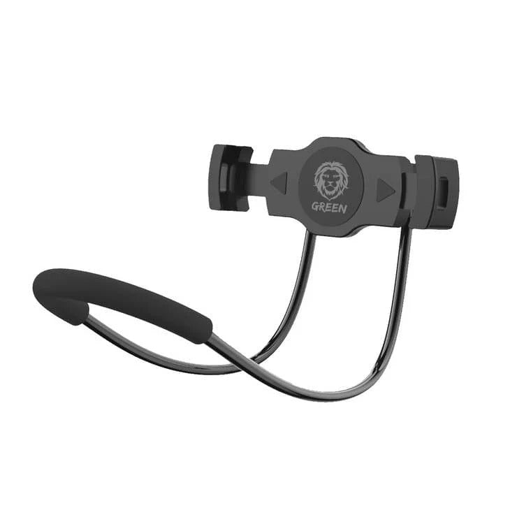 Green Lion 360° Neck Mounted Lazy Holder (4" - 13") Free Rotating Smart Mobile Phone Holder, Extensible Neck Hanging.