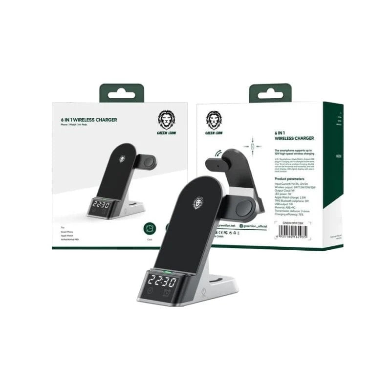 Green Lion 6 In 1 Wireless Charger 15W