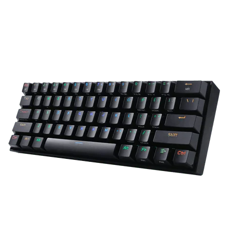 Redragon K530 Draconic 60% Compact RGB Wireless Mechanical Keyboard, 61 Keys Bluetooth Gaming Keyboard