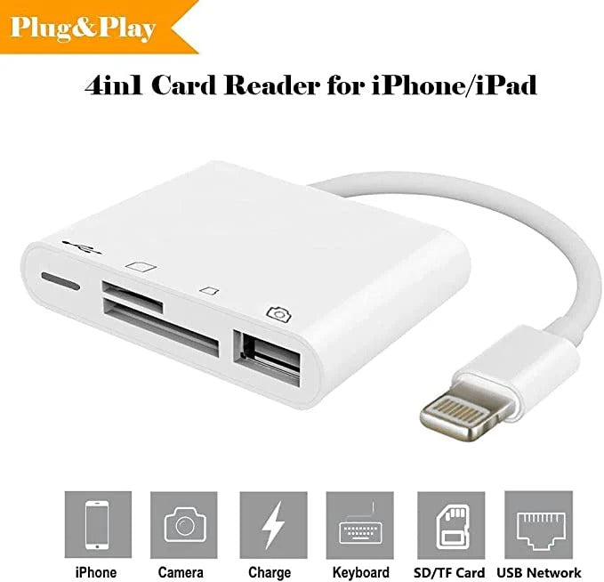 Yesido GS12 OTG Adapter Dual Lightning to TF SD USB