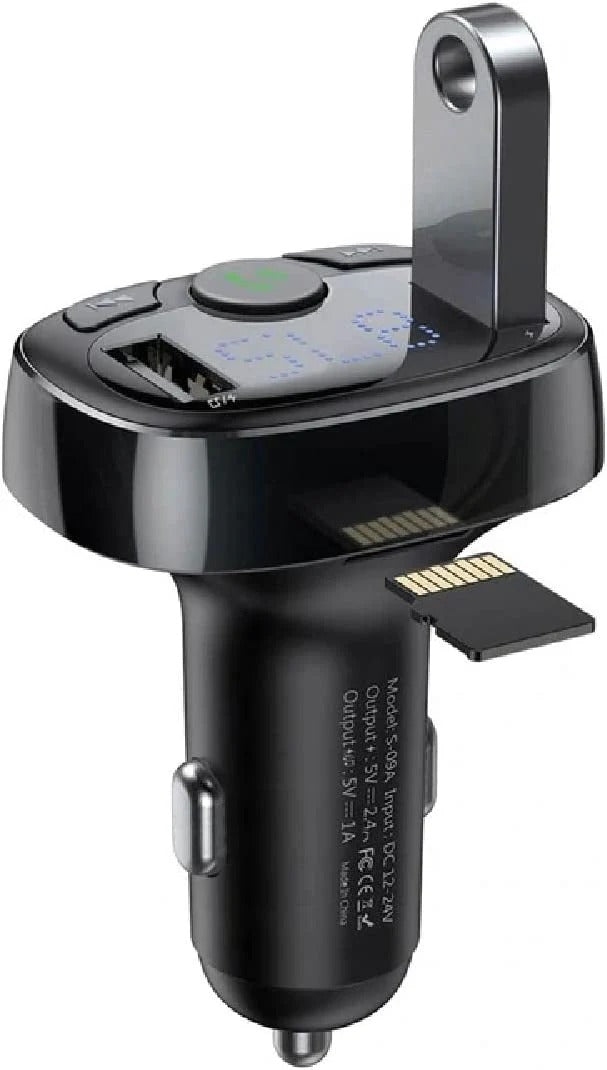 Baseus T typed S-09A Bluetooth MP3 car charger（Standard edition）Black