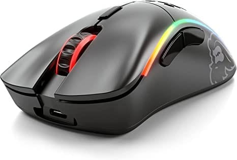 Glorious Model D Wireless Gaming Mouse - RGB Mouse Wireless - 69 g Superlight Mouse - Ergonomic Computer Mouse - Honeycomb Mouse (Matte Black)