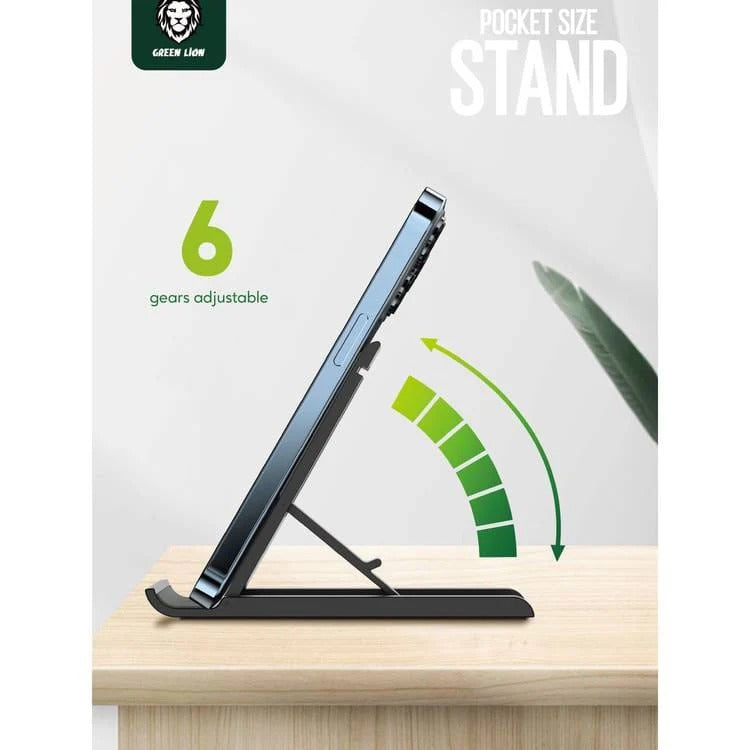 Green Lion Pocket Size Stand, Stable, Universal stand - Black