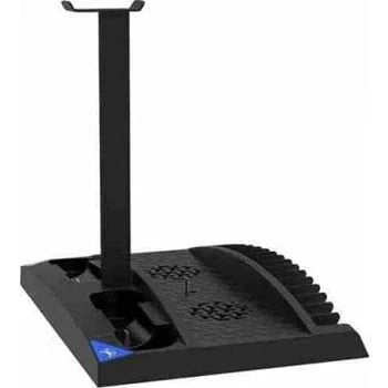 iPega 6 in 1 Game Vertical Stand Multifunctional Cooling Fan Charging Base For PS5