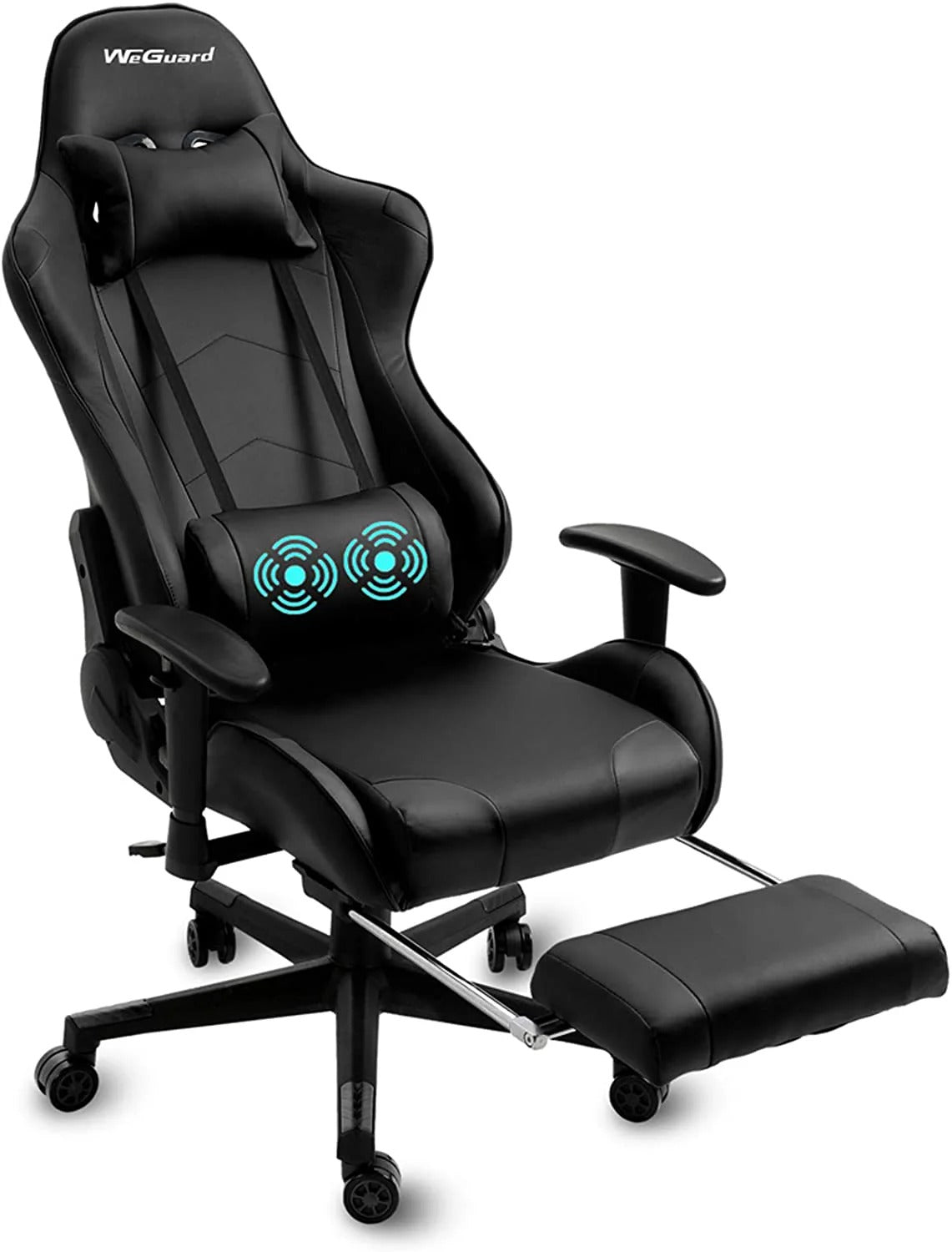 GAMER Massage Gaming Chair Racing Office Computer Game-Black