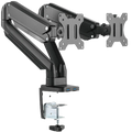 Twisted Minds Premium Dual Monitor Aluminum Gas Spring Pole Mounted Monitor Arm