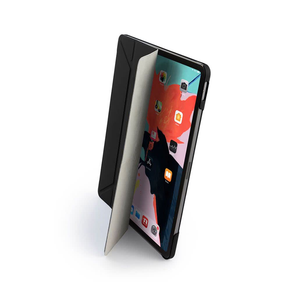Pipetto iPad Pro 11 2018 Case Origami Stand Design Pen Holder Black