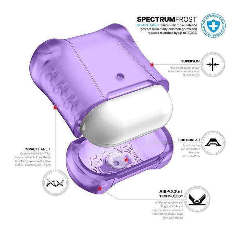 ITSKINS SPECTRUM FROST AIRPODS PROTECTION CASE - PURPLE