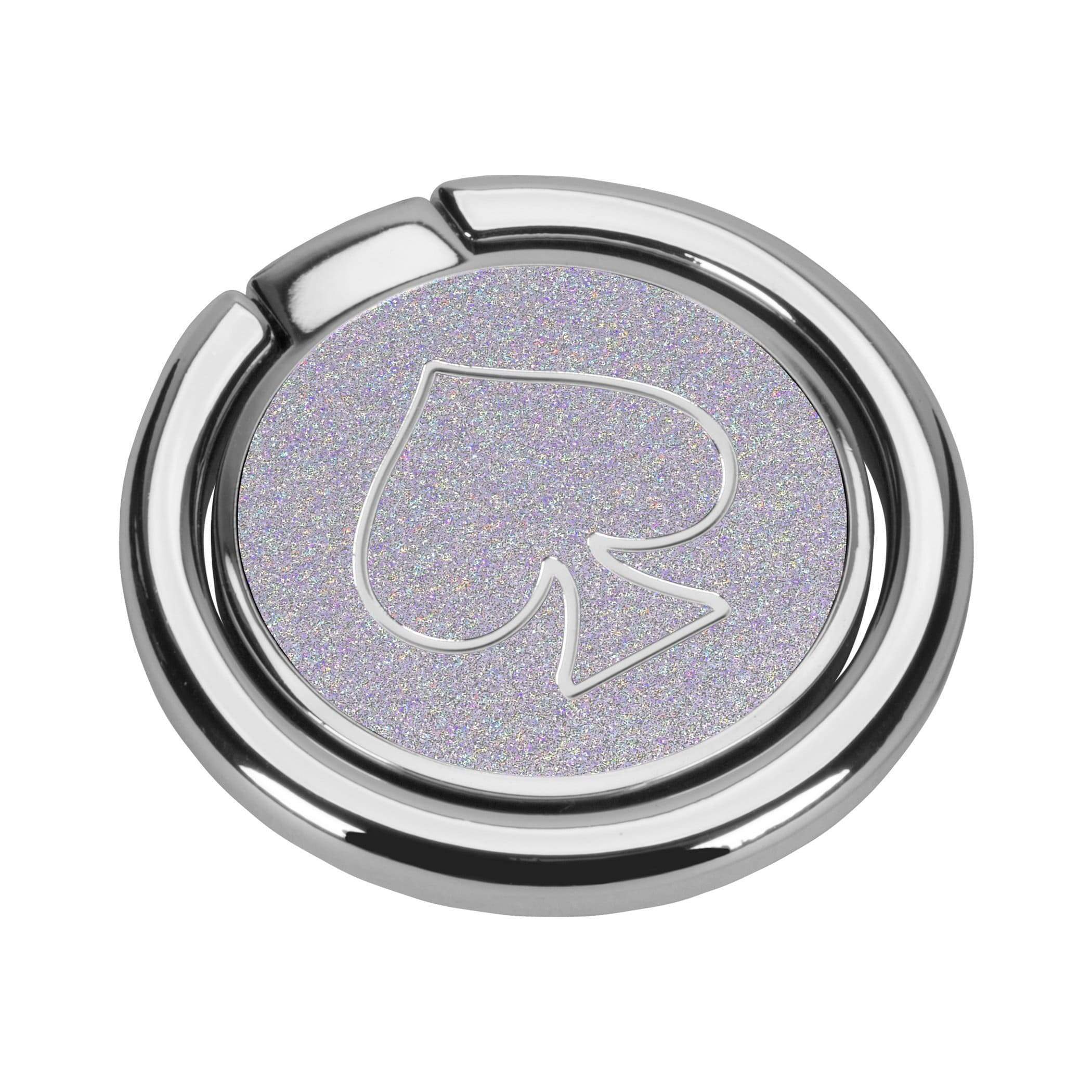 kate spade new york gift set ring stand protective hardshell case for iphone xr scallop mermaid glitter clear