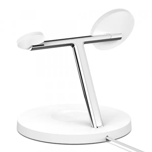 Belkin BoostCharge PRO MagSafe 3-in-1 Wireless Charger with 3-Pin UK Power Supply Unit
