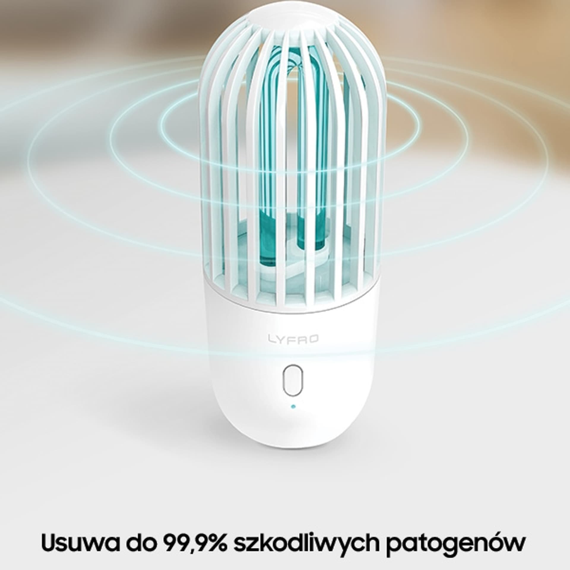 LYFRO Hova portable UVC disinfection lamp white (LYFRO-HOVA-WHT)