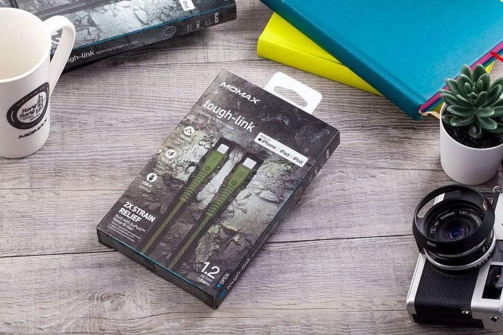 MOMAX Tough Link Lightning To Type - C Cable 1.2M DL33G - Green