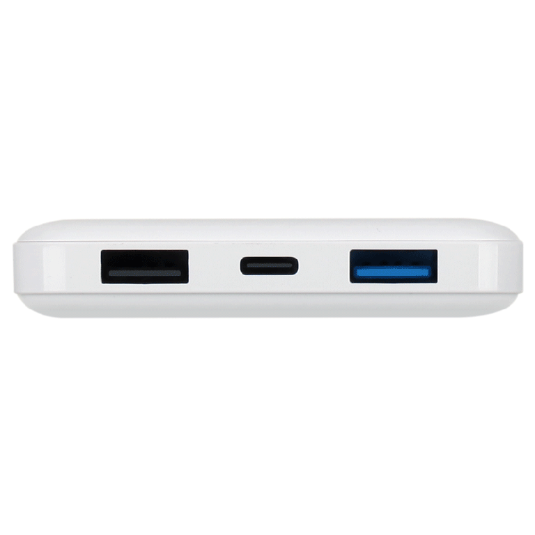 بطارية خارجية موماكس اي باور مينيمال 10000 مللي أمبير/ساعة من النوع سي PD 18 واط QC3.0، بيضاء