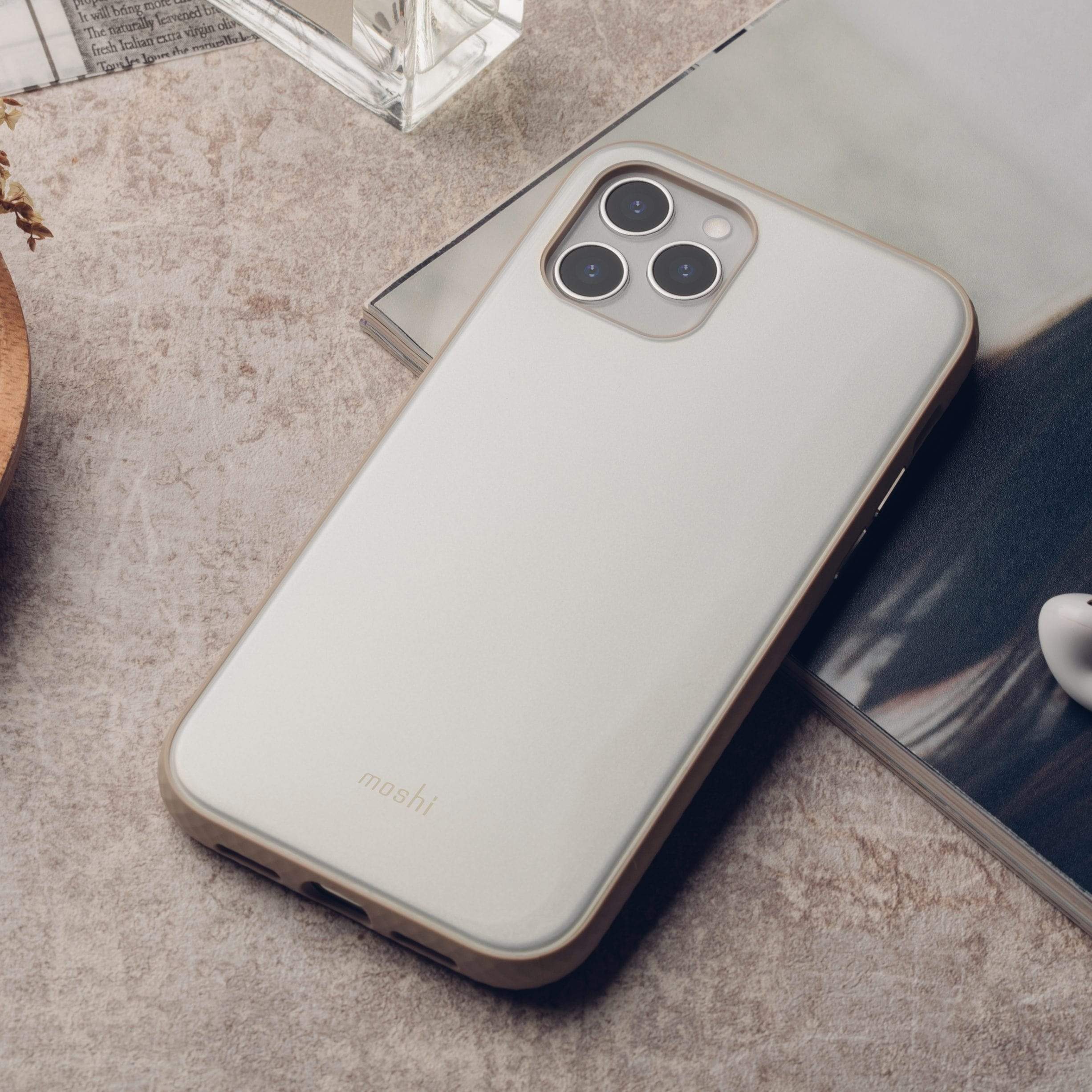 iGlaze Slim Hardshell Case for iPhone 12 Mini – Pearl White