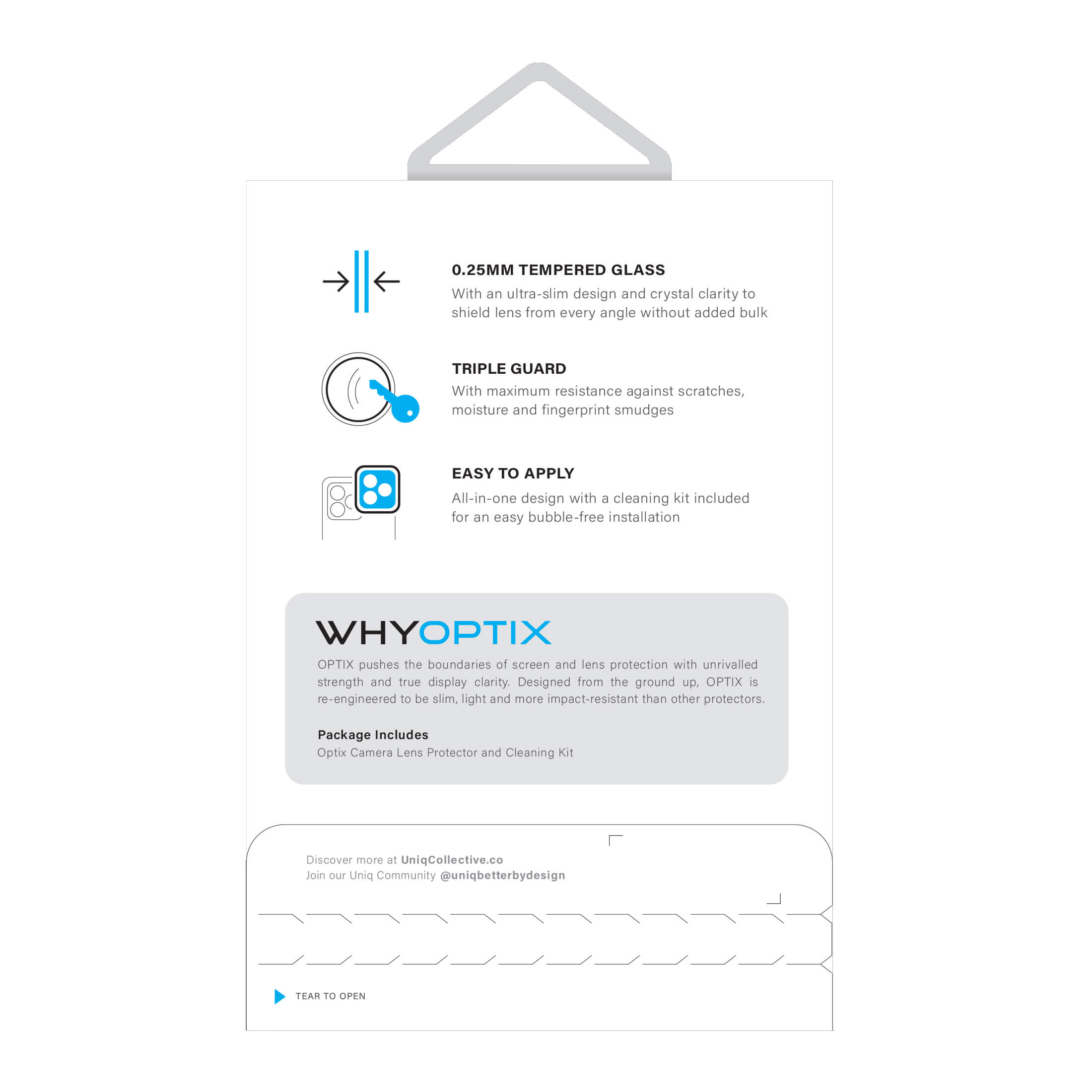 UNIQ OPTIX Camera Lens Protector iPhone 13/13 Mini Sterling (Silver)