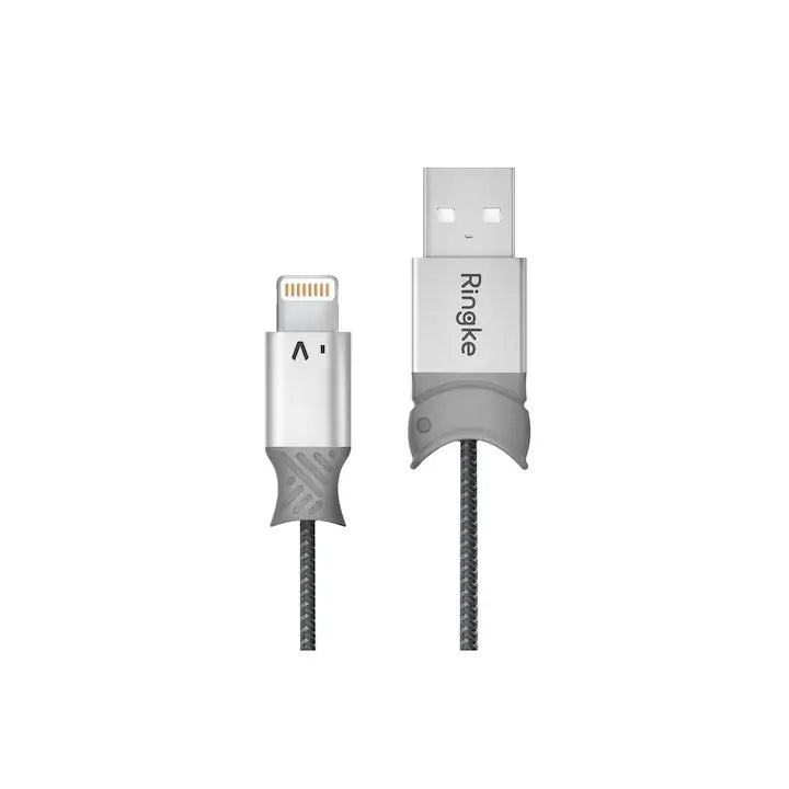 Ringke Smart Fish Data Cable, Lightning, 20 cm, Gray