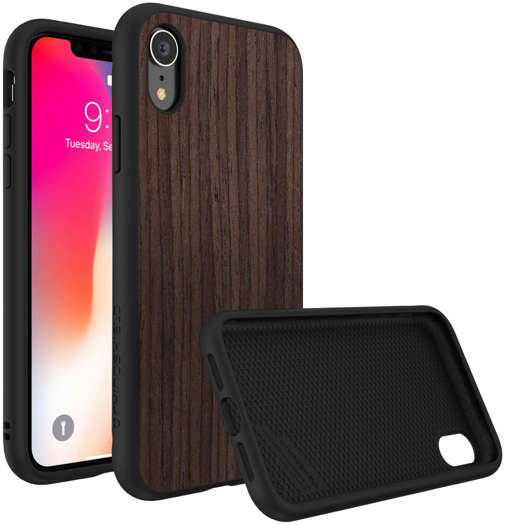 Rhinoshield Solid Suit Case for iPhone XR - Dark Wood