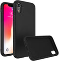 جراب RhinoShield SolidSuit المصنوع من الجلد الأسود لهاتف iPhone XR